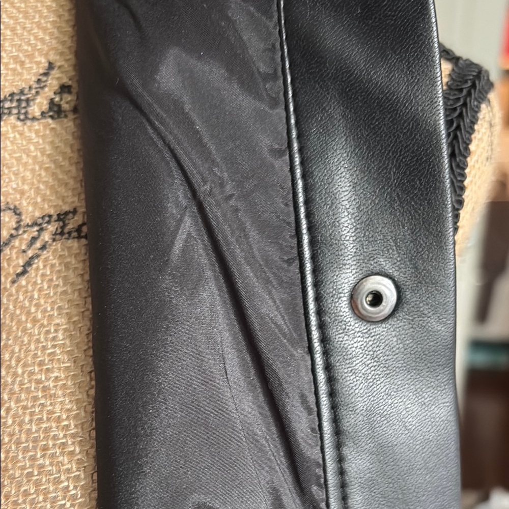 Bailey 44 Black collared Shirt Dress with snap buttons - Picture 12 of 13